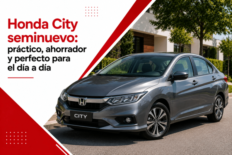 Honda City seminuevo: práctico, ahorrador y perfecto para el día a día