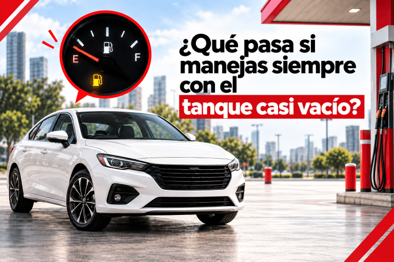 ¿Qué pasa si manejas siempre con el tanque casi vacío?